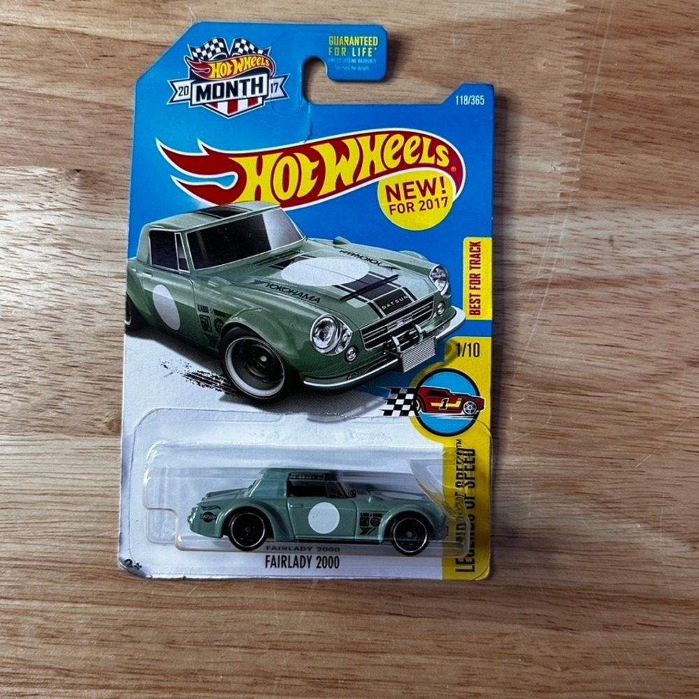 Hot Wheels Legends of Speed Fairlady 2000 Green Datsun 118/365 2017 DVB14-D9WMT